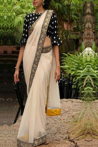 Off White Designer Saree LT-31