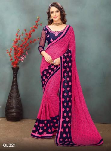 Embroidery Work Sarees 