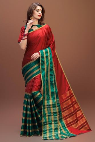Designers Poly Cotton Sarees