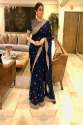 sizzling-navy-blue-embroidered-georgette-saree