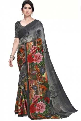 Georgette Saree By Winza Designer Brand At Online by Winza Designer