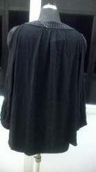 Ladies Black Rayon Crepe Top