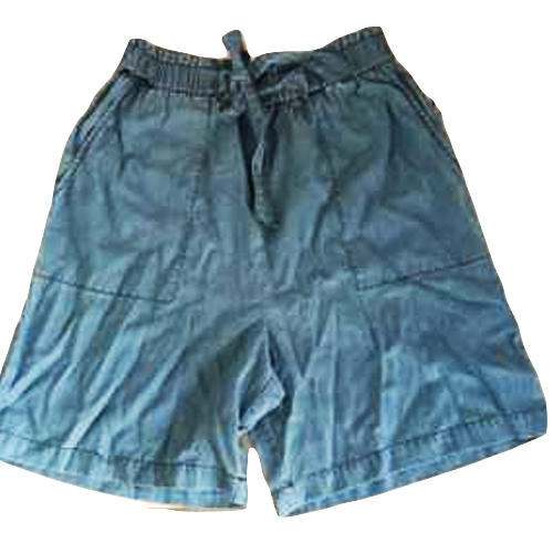 Ladies Blue Denim Short