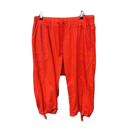 Ladies Cotton Lycra Orange Capri by Almoda Apparels