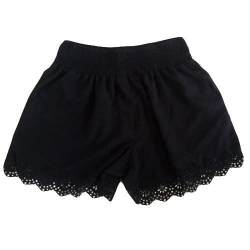 Ladies Lace Satin Short
