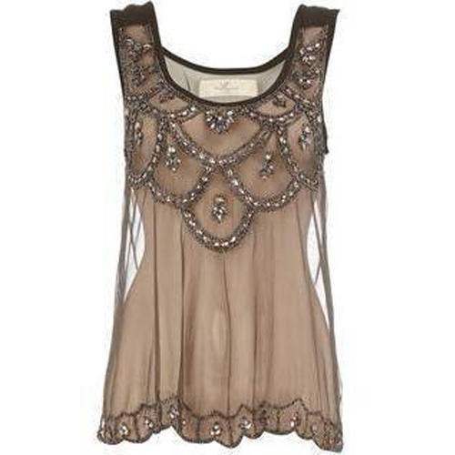 Ladies Net Embroidery Top