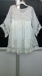 Ladies White Crochet Work Top