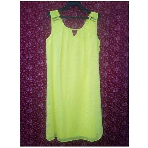 Ladies Yellow Georgette Top