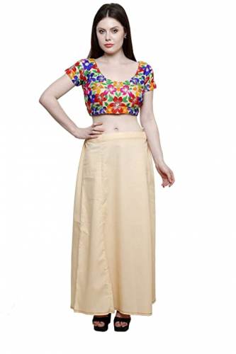 Buy Pistaa Cotton Beige Petticoat At Wholesale