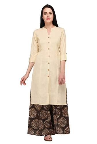 Buy Readymade Cotton Kurti Palazzo Set By Pistaa's by Pistaa Sales