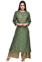 Get Fancy Ladies Viscose Kurti Palazzo Set