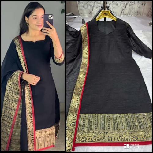  EXCLUSIVE JACQUARD SILK SUMMER KURTI  by Dhaarmi Fashion
