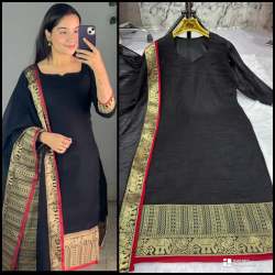  EXCLUSIVE JACQUARD SILK SUMMER KURTI 