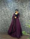 Fendy Silk With Velvet Sequence Work Gown thumb 16
