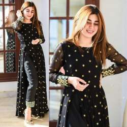 NEW DESIGNER EMBROIDERED ANARKALI STYLE GOWN