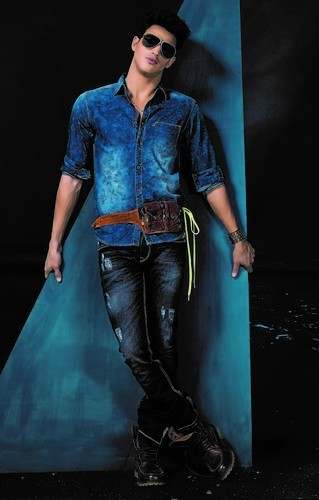 Denim faded shirt