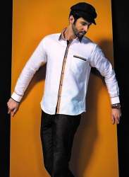 designer plain party wear shirt