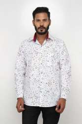 Printed casual mens shirt