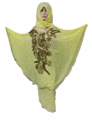 Georgette Embroidered Poncho 