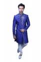Blue indo Western Sherwani thumb 1