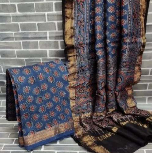 Modal Silk Ajrak Printed Dress Material  by Aala Creations