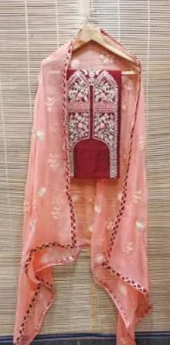 Party Wear Chanderil Silk Suit by AALA by Aala Creations