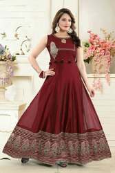 Designer Anarkali Silk Kurti
