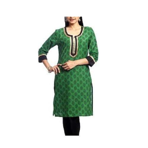 Daily wear Green Ladies Kurta  by Vivaura Fab