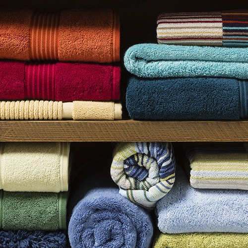 Elegant hotel bath towel