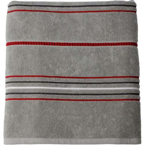 striped bath towel