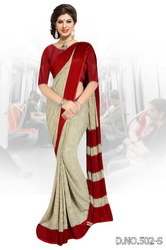 Double Color Uniform Sarees