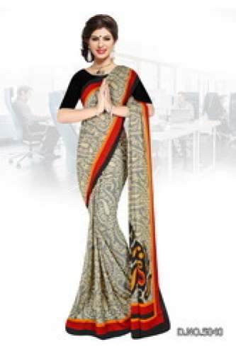 Worker Georgette Uniform Sarees by Atulya Sarees