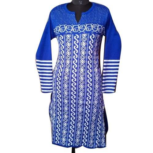 20 Latest and Stylish Woolen Kurti Designs For Women  Kurti designs  Latest kurti styles High neck kurti design