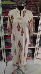 printed straight kurti