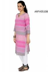 Regular wear Straight Cotton Kurti 