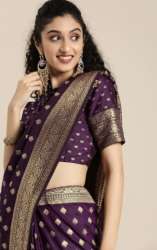 Induus Brand Woven Design Banarasi Saree