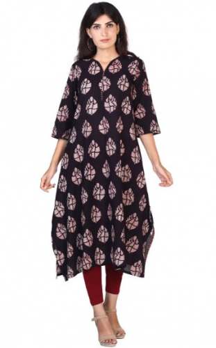 Buy Fancy Hand Block Printed Kurti At Wholesale
