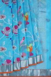 Buy Fancy Kota Blue Saree At Wholesale Rate