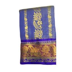Beautiful Blue Handloom Silk saree