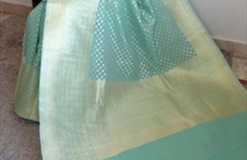 Handloom Cotton Saree  by Indian Crafts Hub
