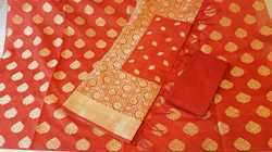 Orange Dress material 