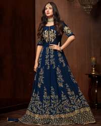 Georgette Embroidered Gown Maisha 1107