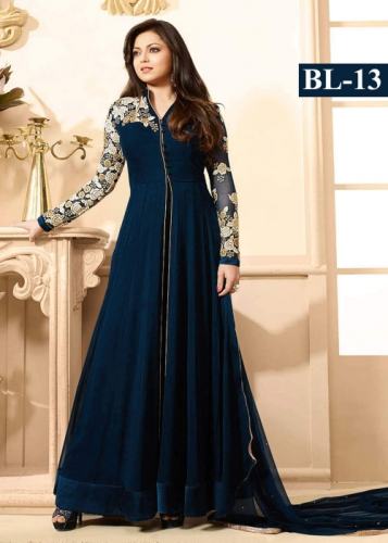 Georgette Designer Semi Stitched Suit