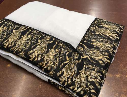 Radha Krishna Print Cotton Sarees