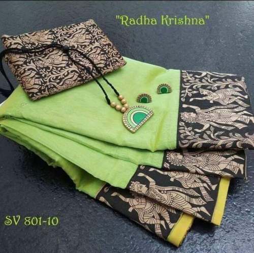 Womens Cotton Chanderi Saree