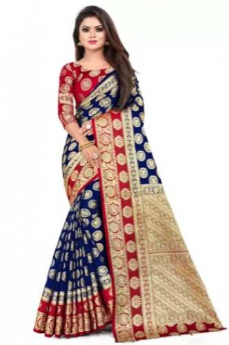 Buy Banarasi Silk Satyam Weaves Saree For Ladies by Satyam Weaves