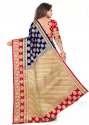 Buy Banarasi Silk Satyam Weaves Saree For Ladies thumb 2