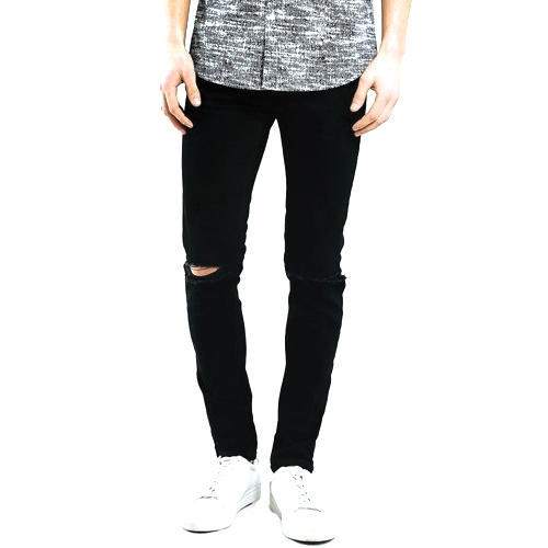 Mens Black Denim Jeans by Muskan Enterprises