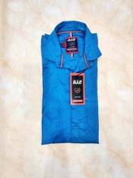 Men Plain Blue Shirt