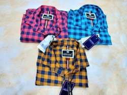 Mens color Check Shirts